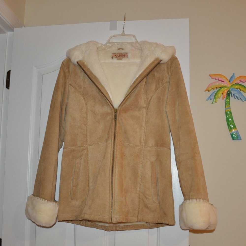 Wilsons Zipper Suede Coat S